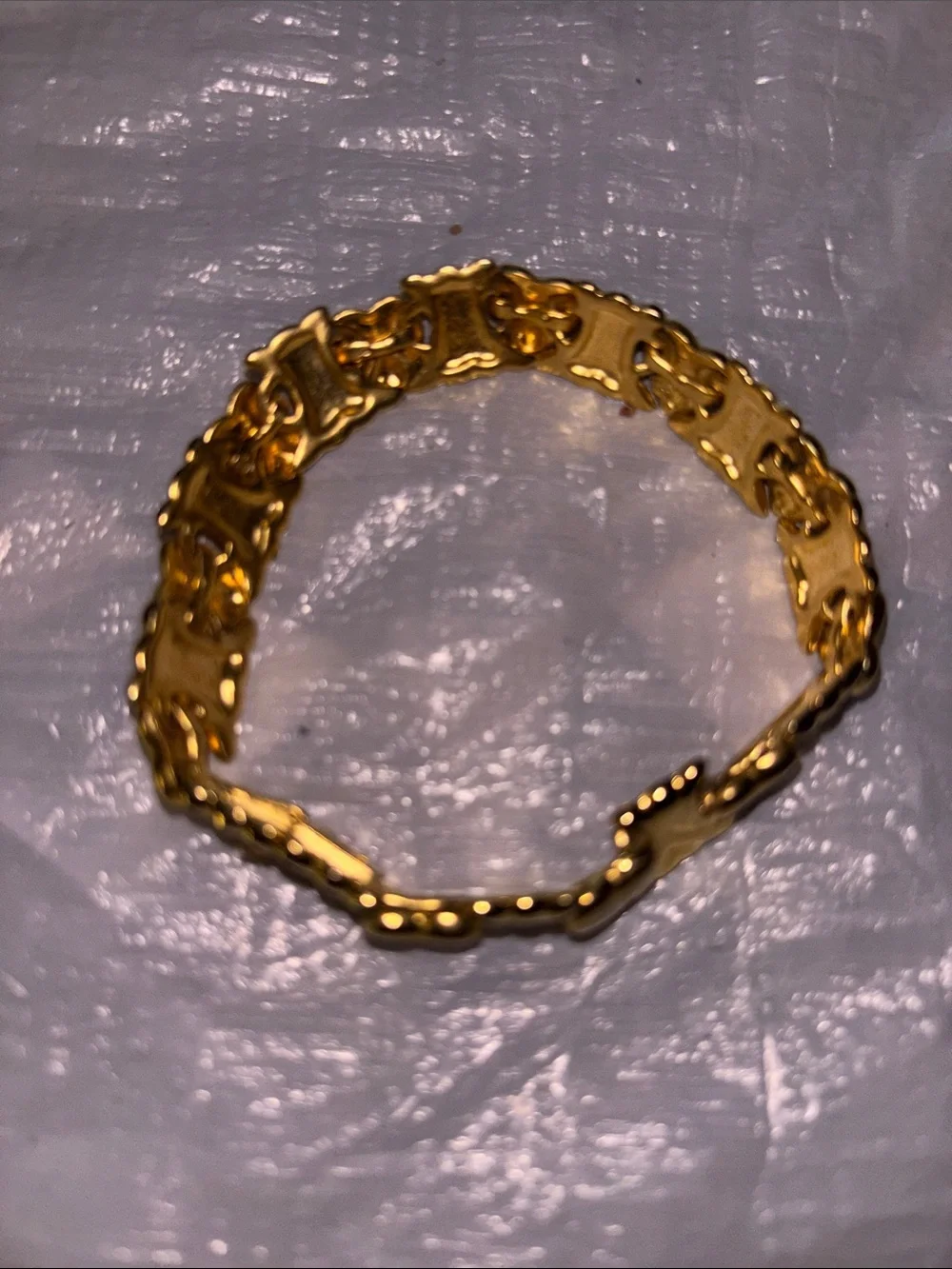 Kids Gold Heart Link Bracelet - Charming Heart Design